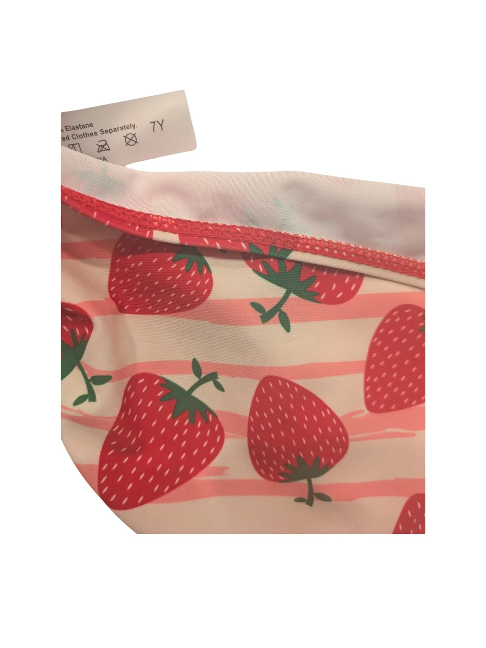 Girls Red Strawberry Two-Piece Swimsuit